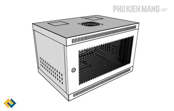 Tủ mạng 6U sâu 400 màu trắng